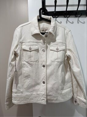 Martha Stewart White Denim Jacket - Women's